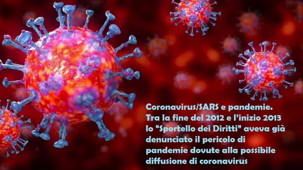 pericolo coronavirus già dal 2012