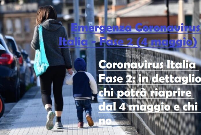 le misure della fase 2 emergenza coronavirus italia dal 4 maggio