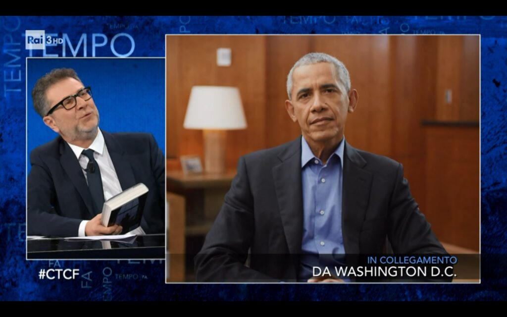 Ospite il 44° Presidente degli Stati Uniti Barack Obama per un’intervista esclusiva in tv in Italia